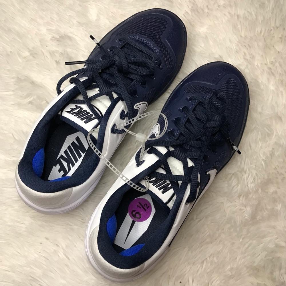 NEW Nike Zoom Air Alpha Baseball Cleats Navy Blue - Picture 7 of 10